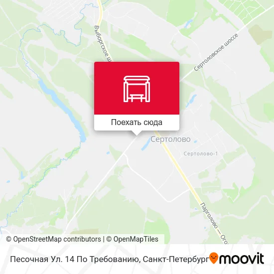 Карта Песочная Ул. 14 По Требованию