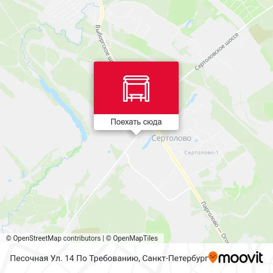 Карта Песочная Ул. 14 По Требованию