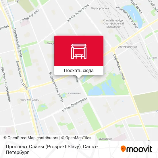 Карта Проспект Славы (Prospekt Slavy)