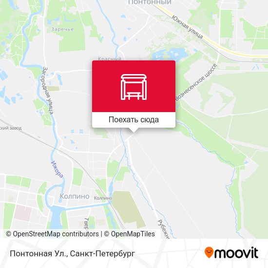 Карта Понтонная Ул.