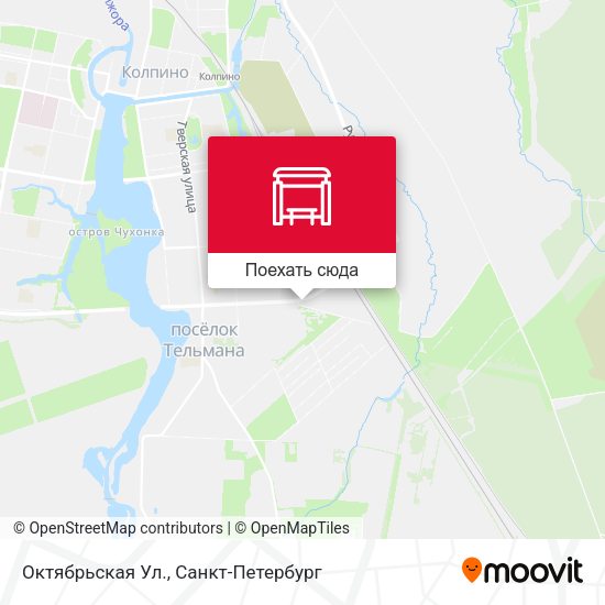 Карта Октябрьская Ул.