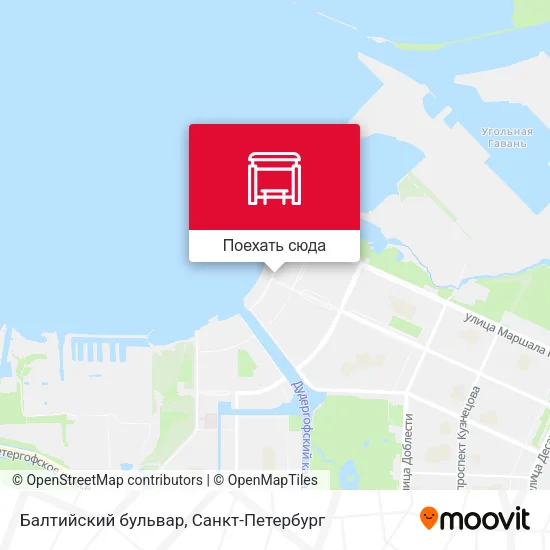 Карта Балтийский бульвар