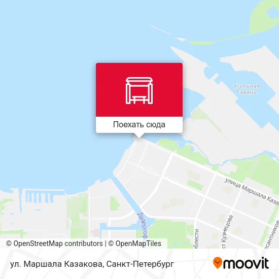 Карта ул. Маршала Казакова