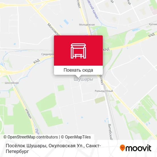 Карта Посёлок Шушары, Окуловская Ул.