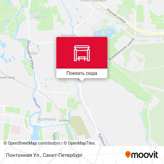 Карта Понтонная Ул.