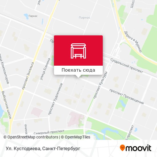 Карта Ул. Кустодиева