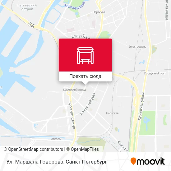 Карта Ул. Маршала Говорова