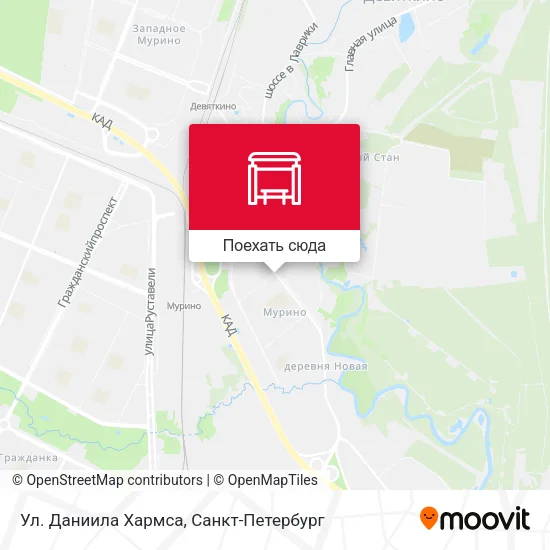 Карта Ул. Даниила Хармса
