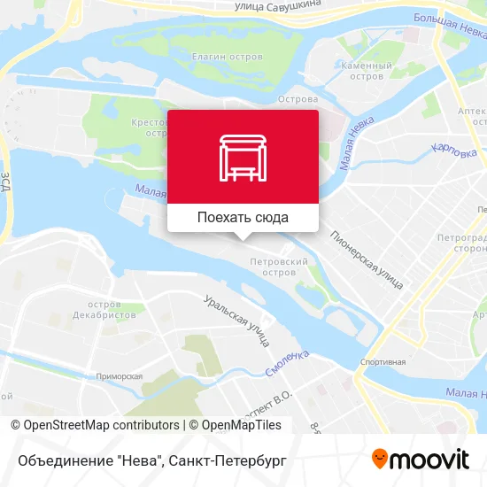 Карта Объединение ''Нева''