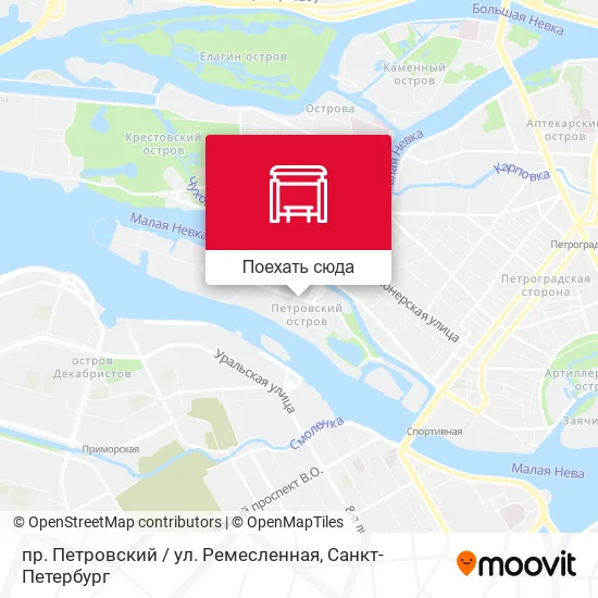 Карта пр. Петровский / ул. Ремесленная