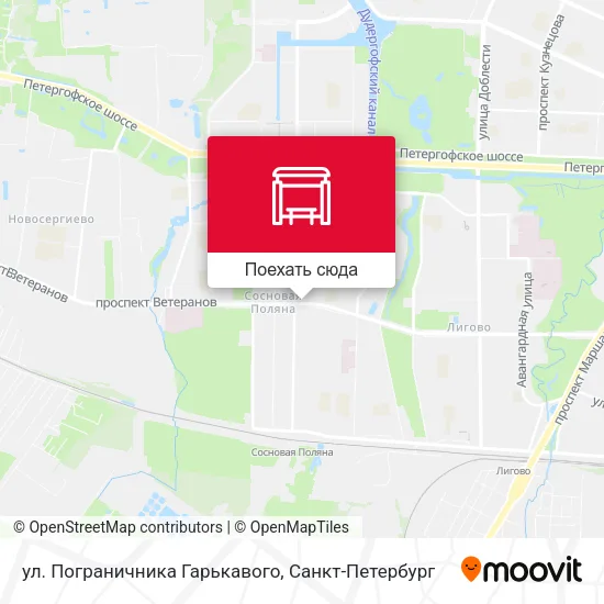 Карта ул. Пограничника Гарькавого