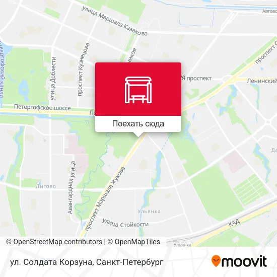 Карта ул. Солдата Корзуна