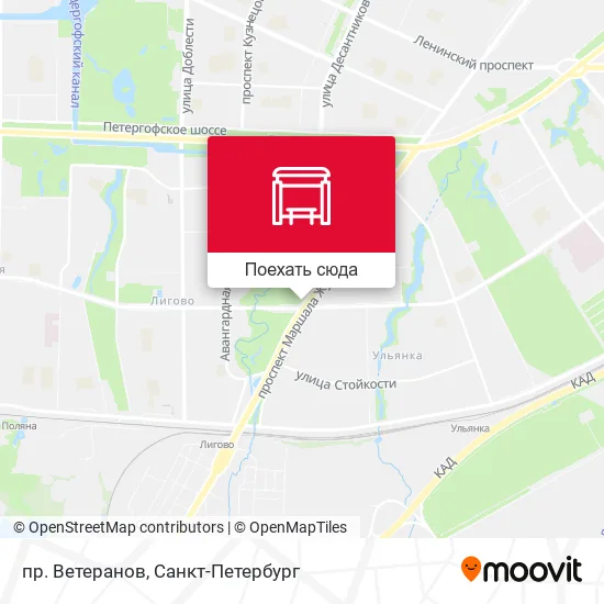 Карта пр. Ветеранов