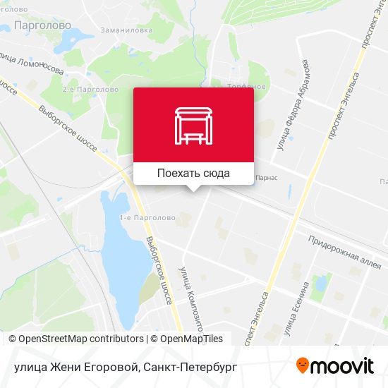 Карта улица Жени Егоровой