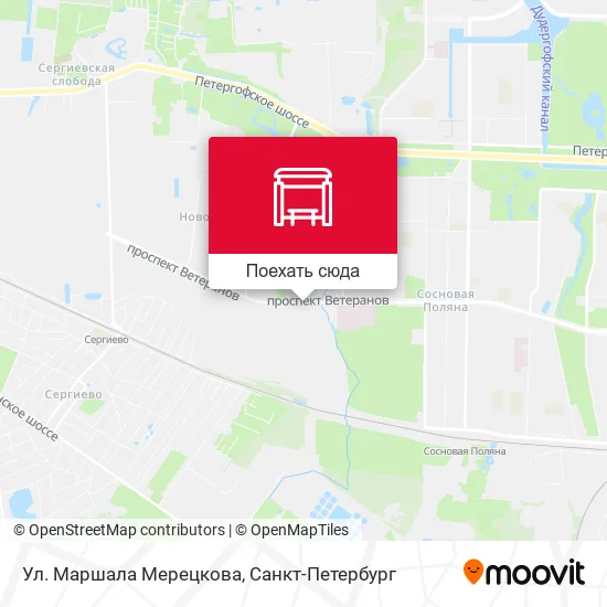 Карта Ул. Маршала Мерецкова