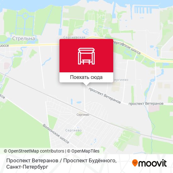 Карта Проспект Ветеранов / Проспект Будённого