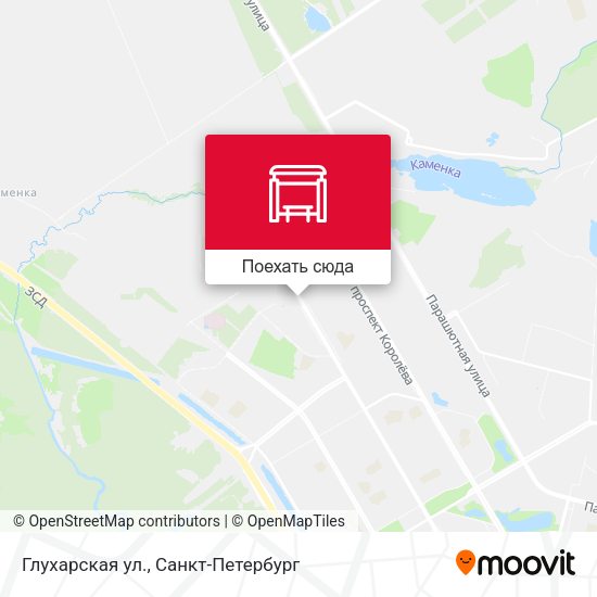 Карта Глухарская ул.