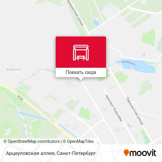 Карта Арцеуловская аллея