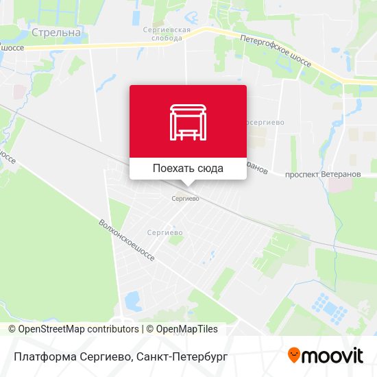 Карта Платформа Сергиево