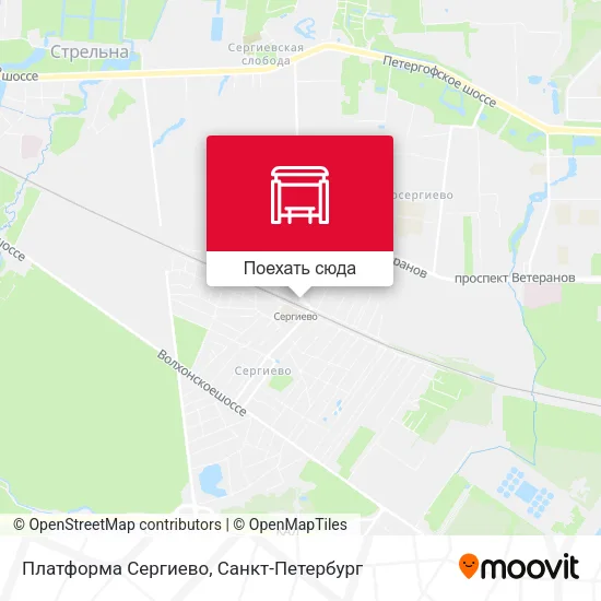 Карта Платформа Сергиево