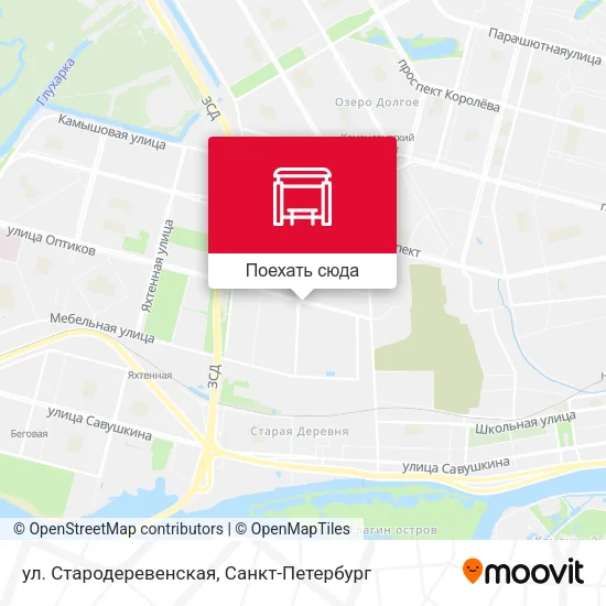 Карта ул. Стародеревенская