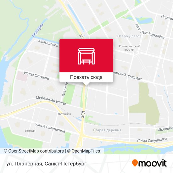Карта ул. Планерная