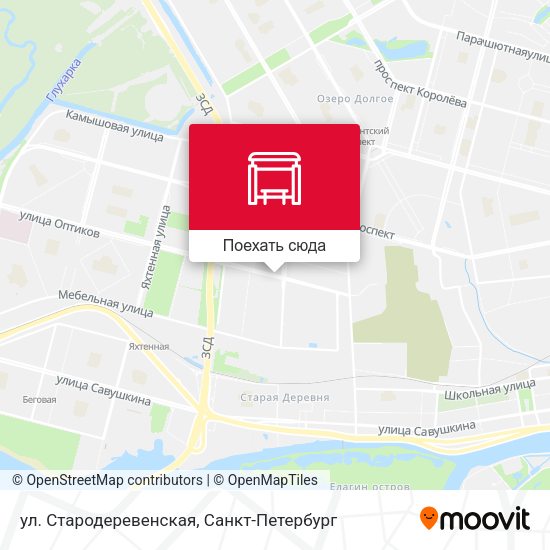 Карта ул. Стародеревенская