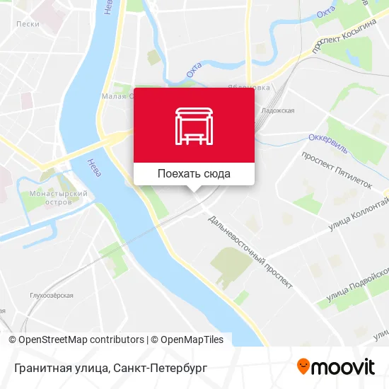 Карта Гранитная улица