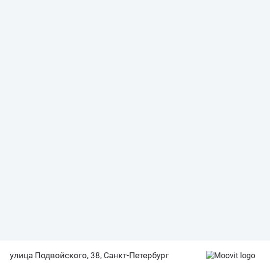 Карта улица Подвойского, 38