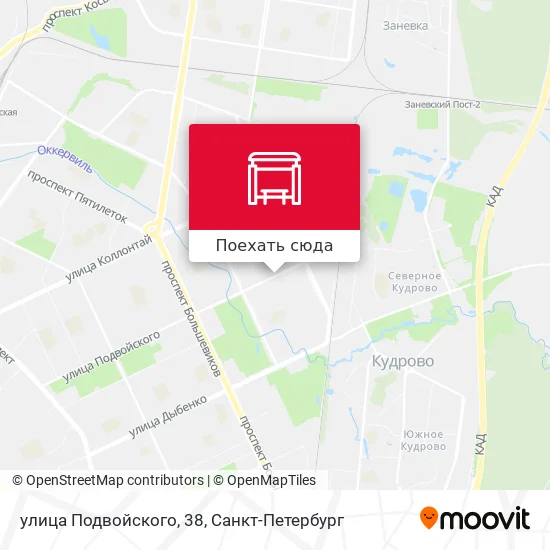 Карта улица Подвойского, 38