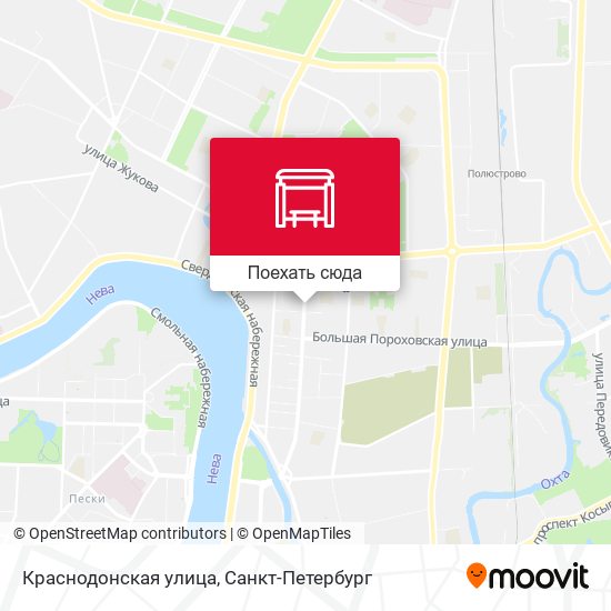 Карта Краснодонская улица