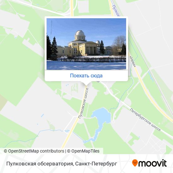 Карта Пулковская обсерватория