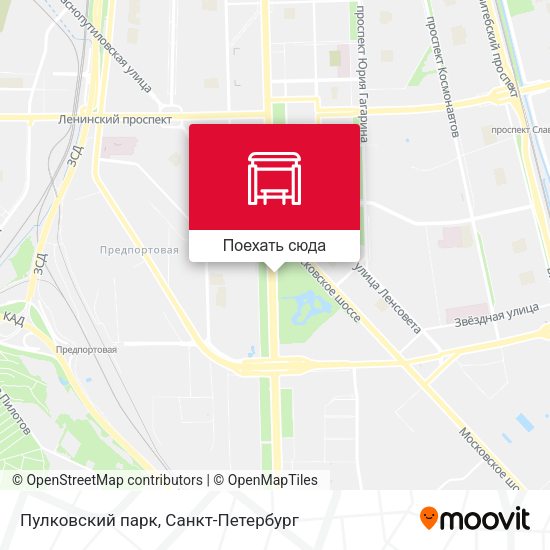 Карта Пулковский парк