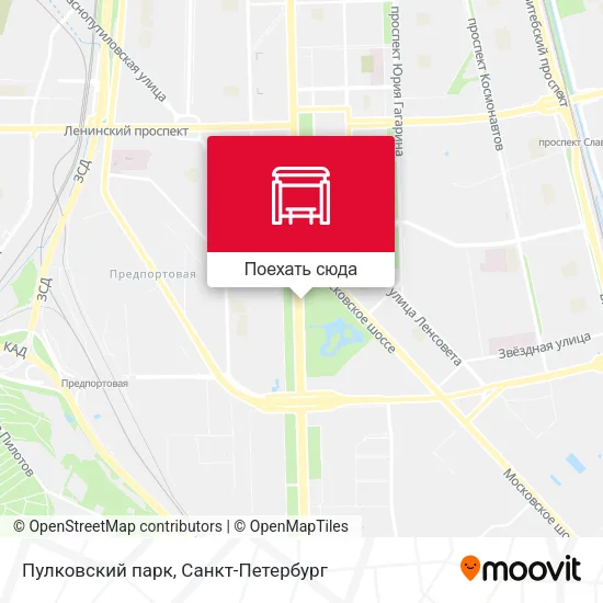 Карта Пулковский парк