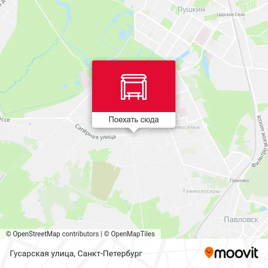Карта Гусарская улица