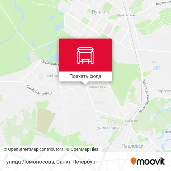 Карта улица Ломоносова