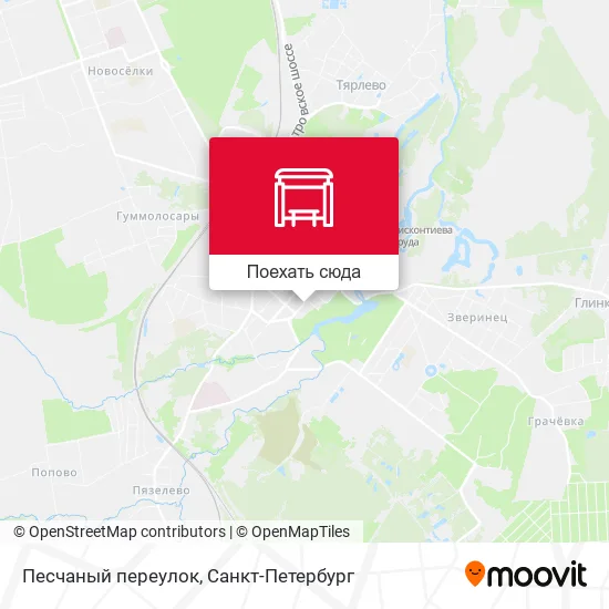 Карта Песчаный переулок