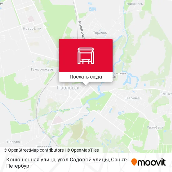 Карта Конюшенная улица, угол Садовой улицы
