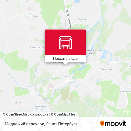 Карта Медвежий переулок