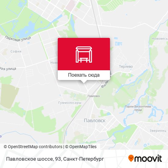 Карта Павловское шоссе, 93