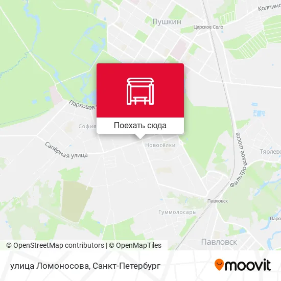 Карта улица Ломоносова