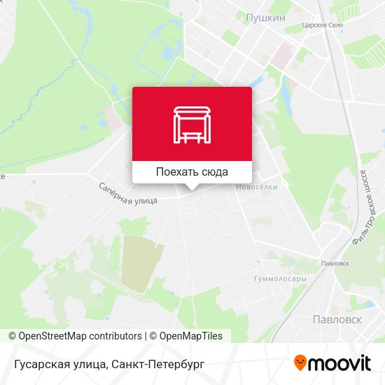 Карта Гусарская улица