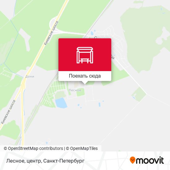 Карта Лесное, центр