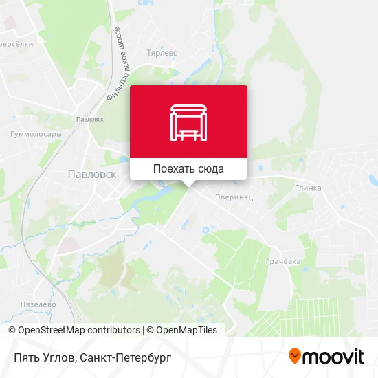 Карта Пять Углов