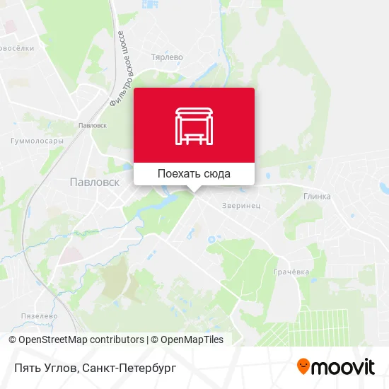 Карта Пять Углов