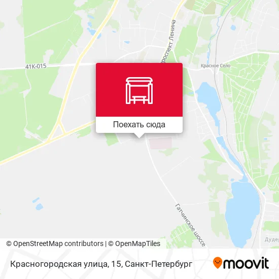 Карта Красногородская улица, 15