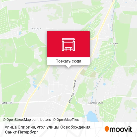 Карта улица Спирина, угол улицы Освобождения