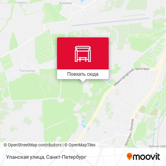 Карта Уланская улица