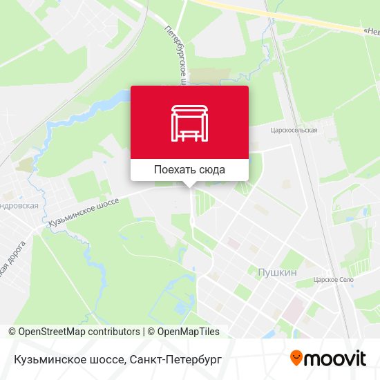 Карта Кузьминское шоссе
