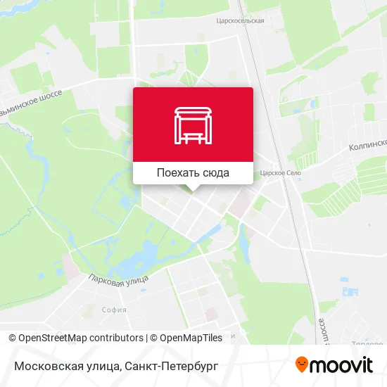 Карта Московская улица